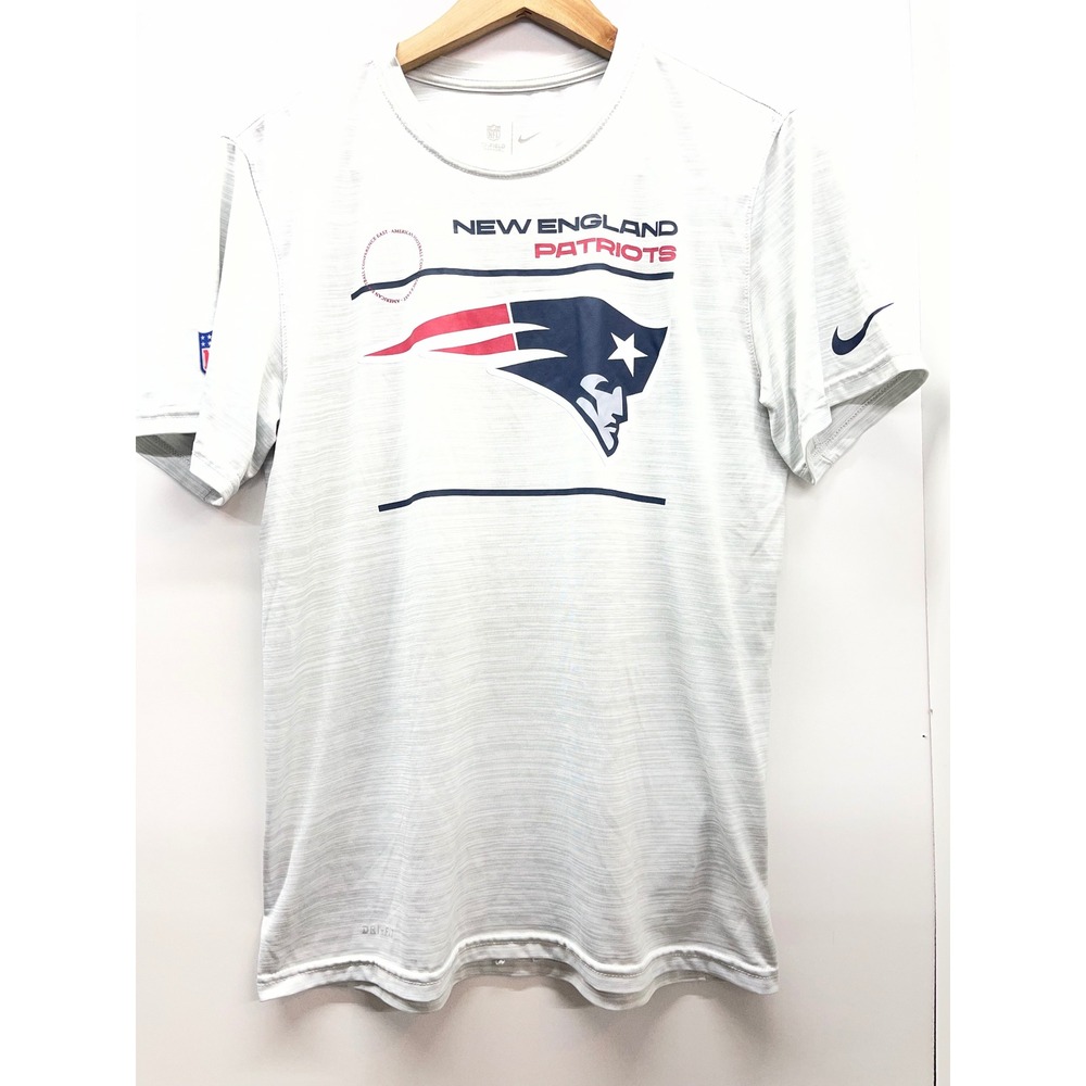 Nike New England Patriots NFL On-Field Dri-FIT T-Shirt Mens Grey Heather Medium